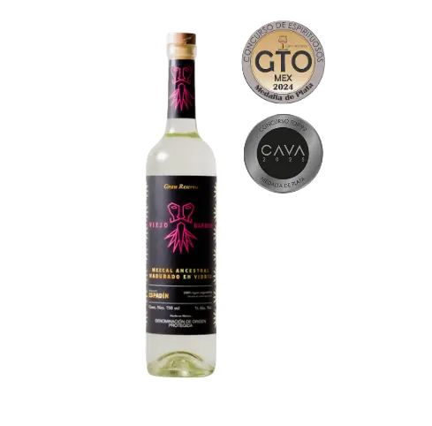 Mezcal Viejo Barbón Espadín Madurado en Vidrio