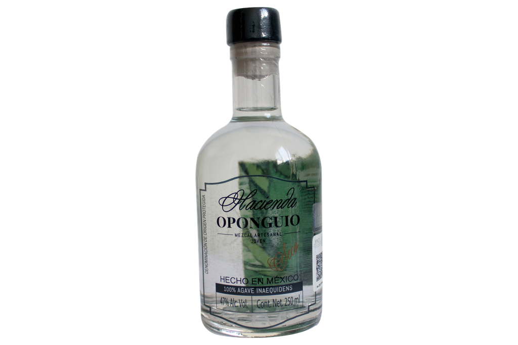 Mezcal Hacienda Oponguio Inaequidens Seco Joven 250ml