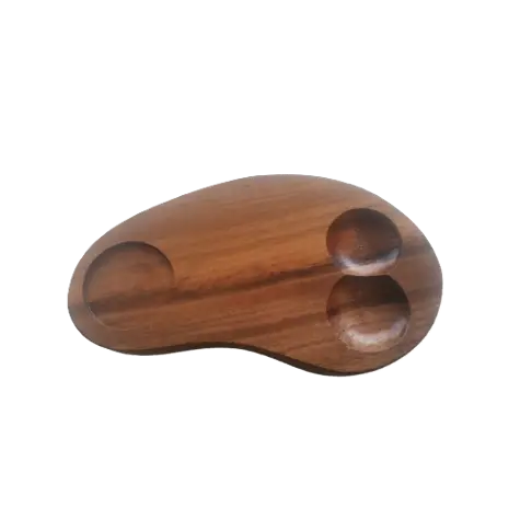Charola mezcalera de madera - 1 servicio