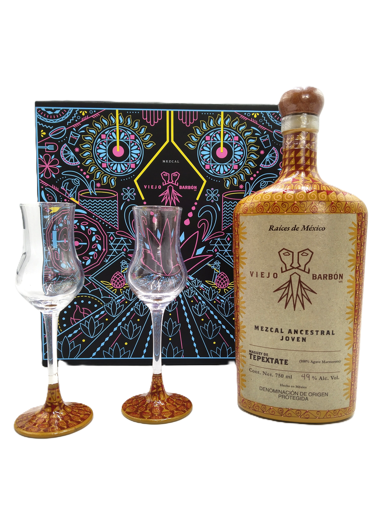 Mezcal Viejo Barbón Raíces de México Tepextate (estuche)