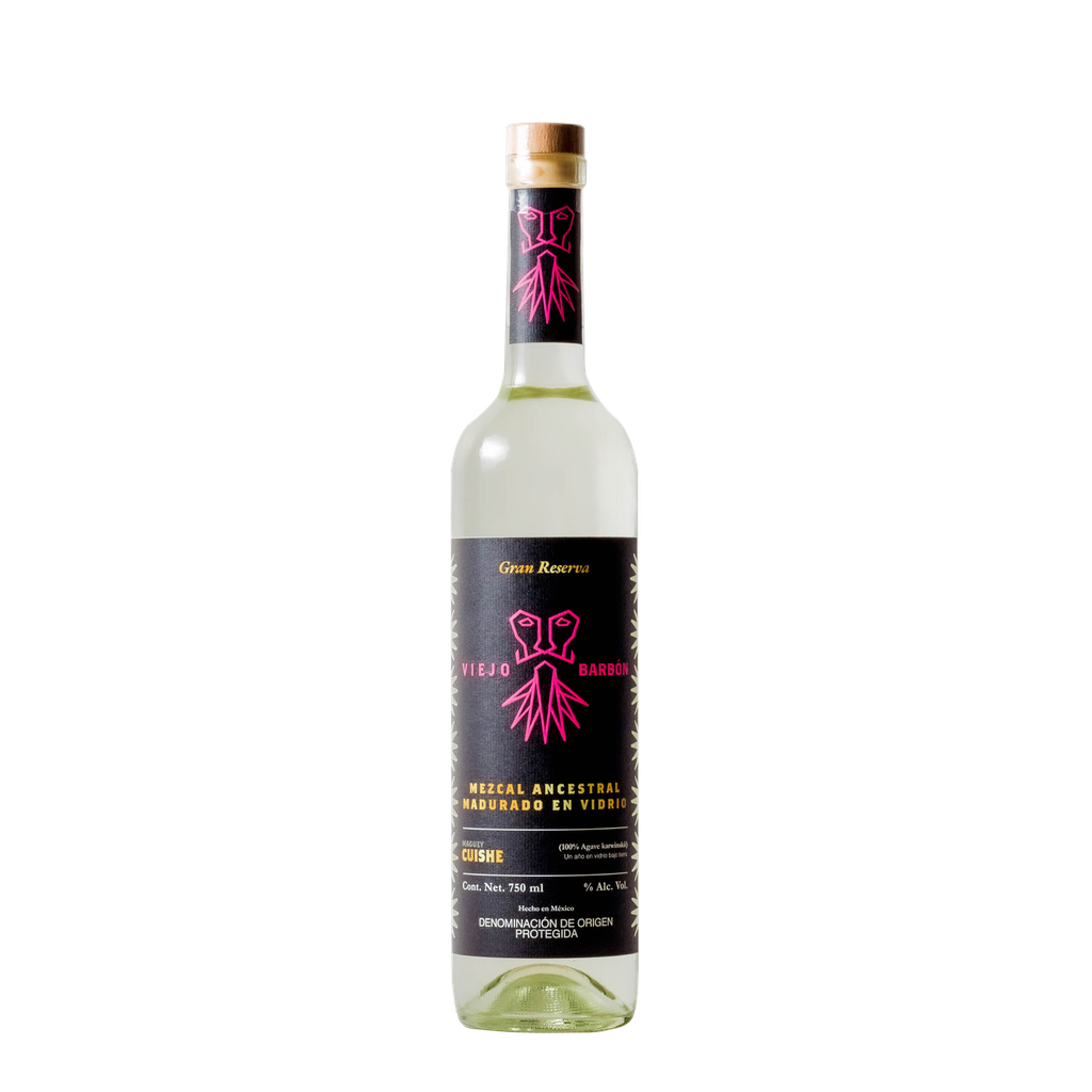 Mezcal Viejo Barbón Cuishe Madurado en Vidrio