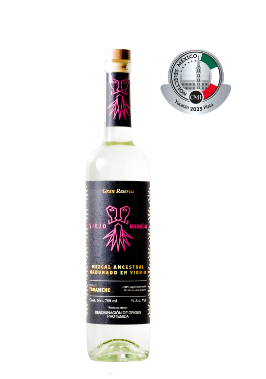 Mezcal Viejo Barbón Tobasiche Madurado en Vidrio