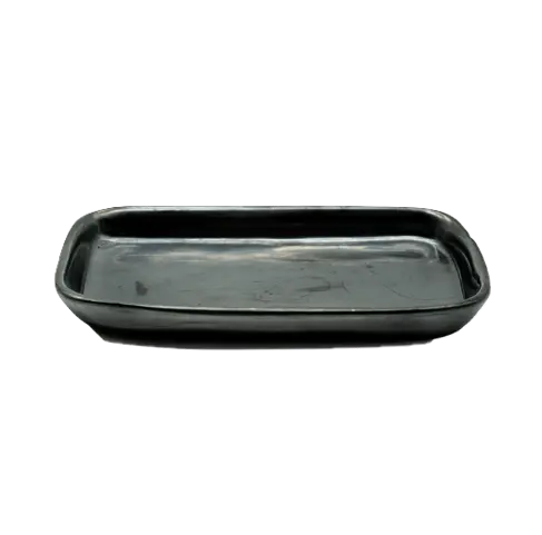 Charola mezcalera barro negro