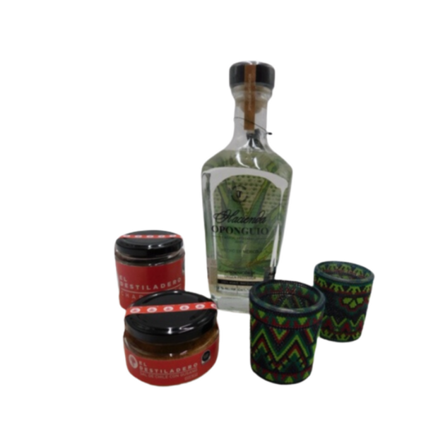 Regalo Premium 5 - Botella + vasos Wixa + chapulines + sal