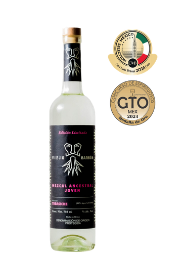 [VIEJO-TOB-JOV-750] Mezcal Viejo Barbón Tobasiche Joven
